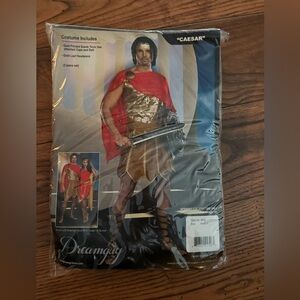 Dreamgirl Roman Warrior Costume with Gold and Red